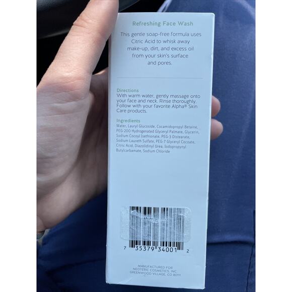 Alpha Gentle Cleansing Refreshing Face Wash 6oz Impurities Pores Excess Oil New - Picture 2 of 4